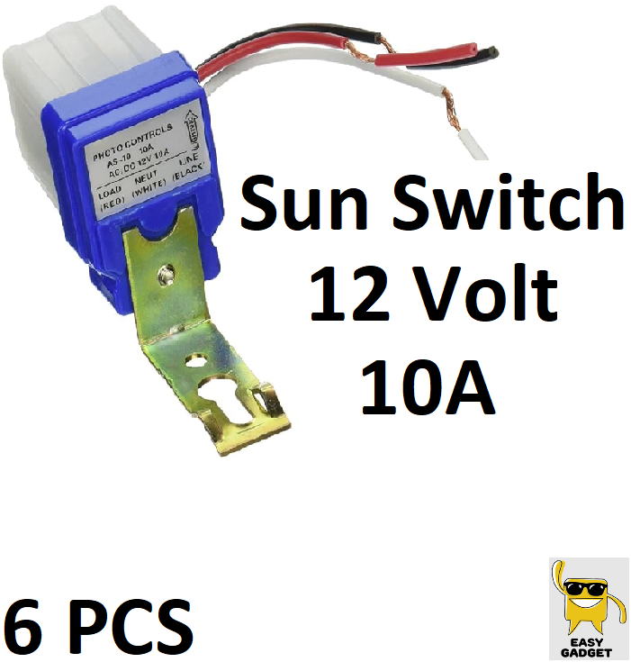Sun Sensor Switch DC Automatic Light Sensor ON / OFF Sun Switch | Automatic Outdoor ...