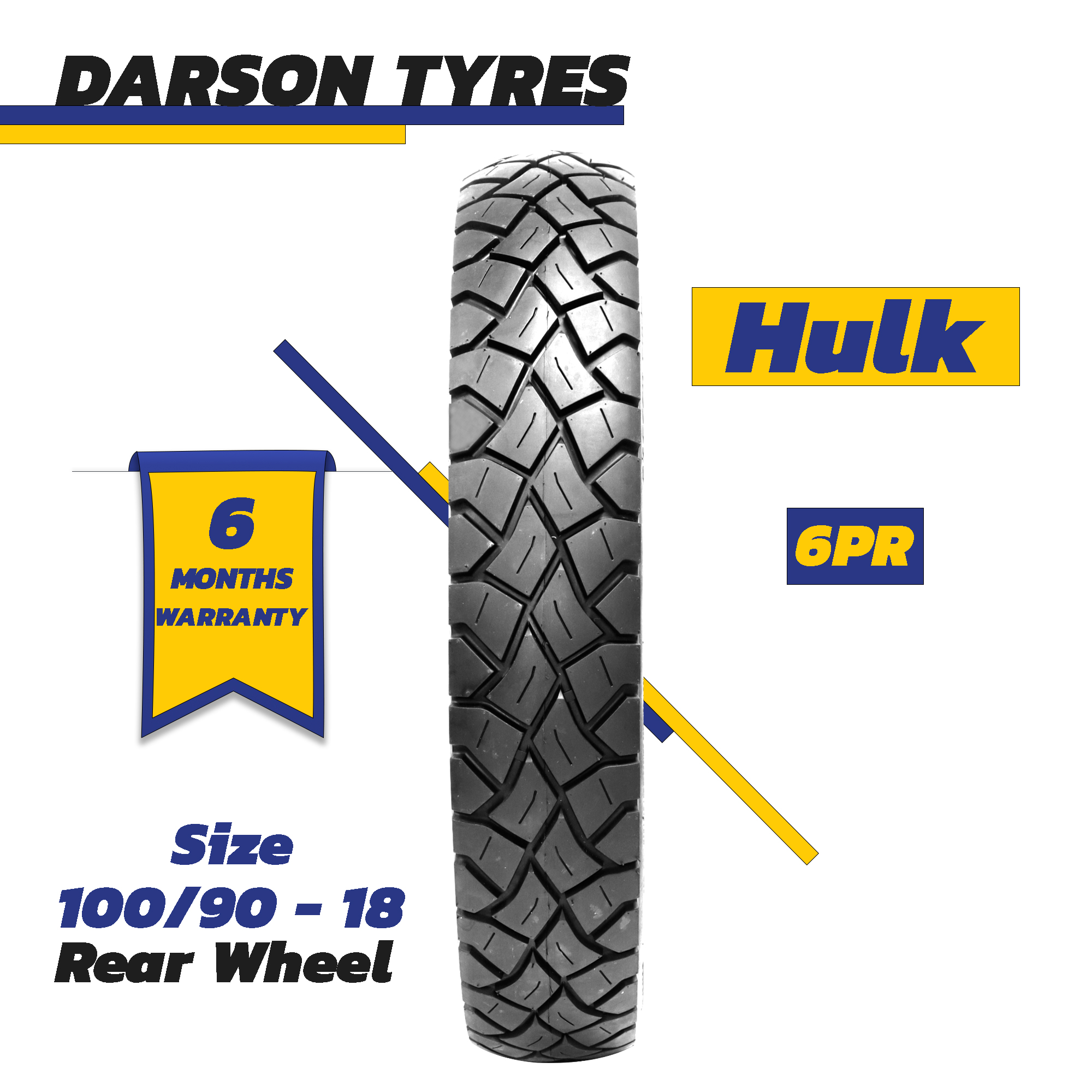 Hulk 100 90 18 Rear Wheel Cb 150cc Motorcycle Tyre And Tube Set Darson Tyres Buy Online At Best Prices In Pakistan Daraz Pk