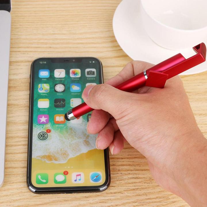 Touch Screen Stylus Pen 3 in 1 Multi Functional; Gel Pen; Mobile Holder; Universal Touch Screen Drawing Stylus Pen for Android & iOS Mobiles & Tablets
