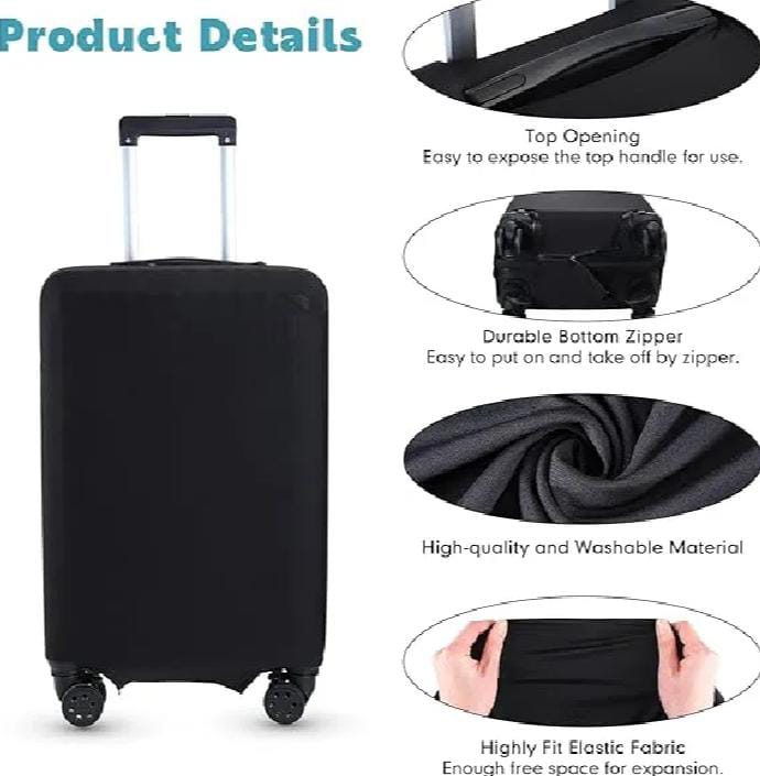Suitcase Cover, Travel Suitcase Covers, Washable Anti-Scratch Suitcase Covers Protectors, Luggage Covers for Suitcases Elastic | High Quality Travel Suit Case Co     bver