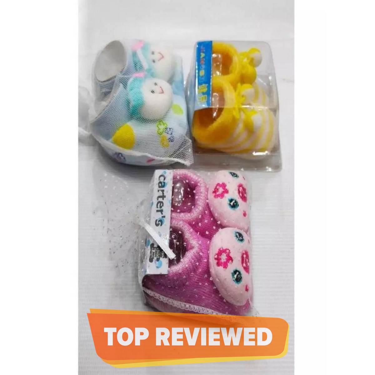Imported Baby Booties Pack of 3