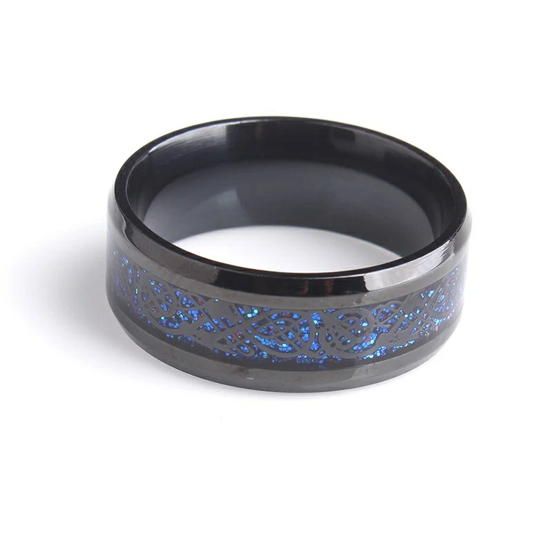 MeMolissa Jewelry New Punk ring for lover Vintage engagement Dragon steel Ring for Men & women Wedding rings