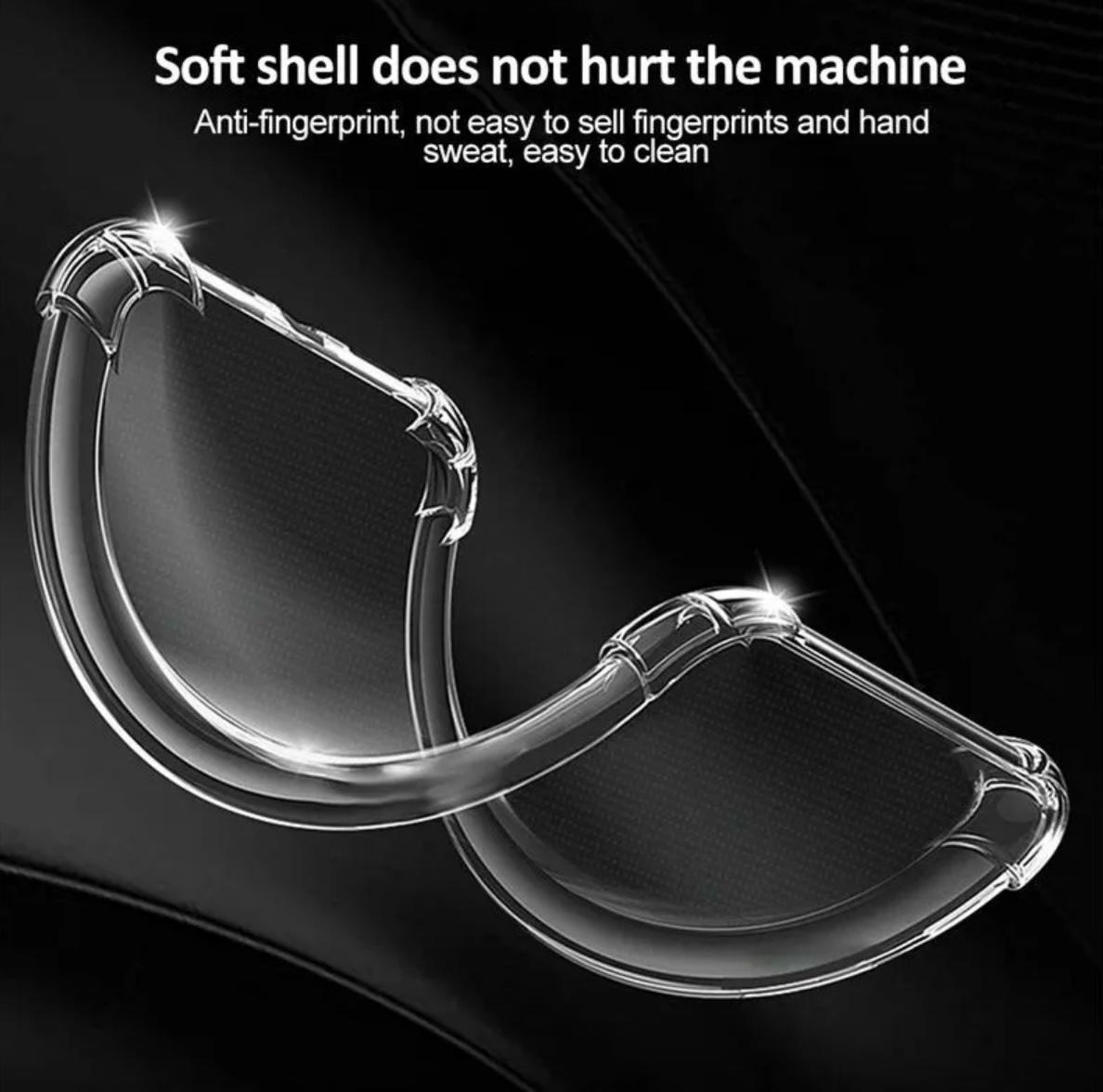 Infinix Note 10 Back Cover Transparent Soft Bumper Clear 6D Silicon Jelly Back Case Imported