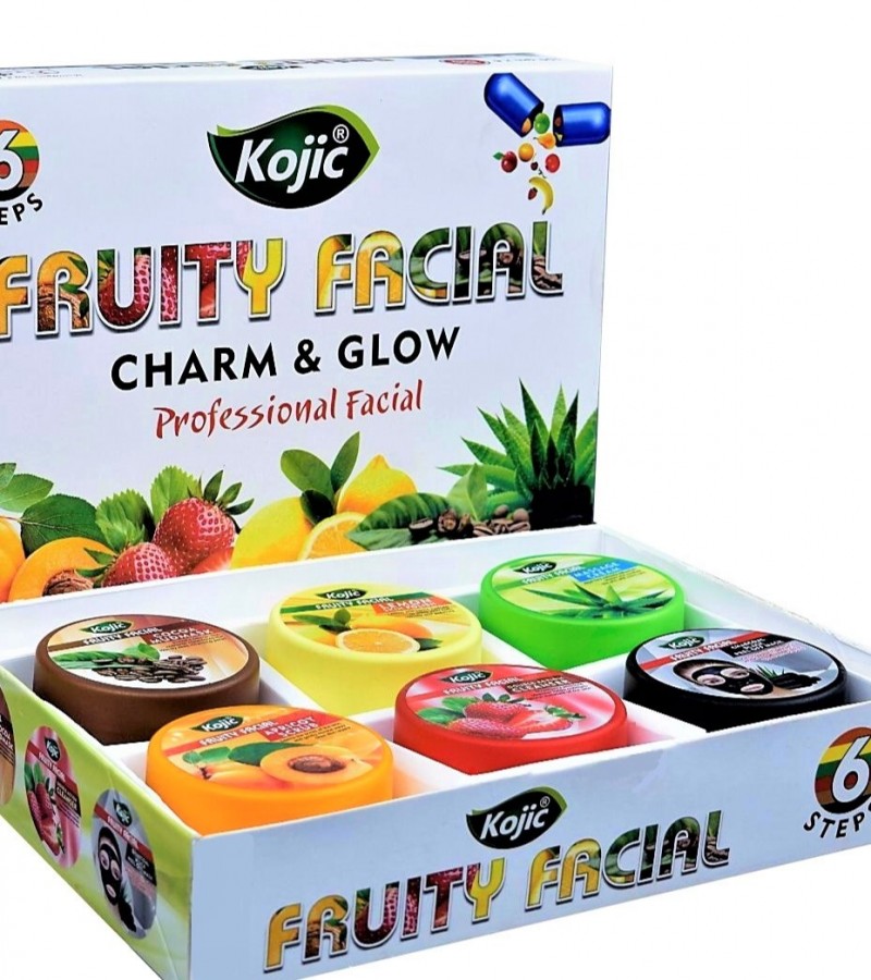 Kojic Charm & Glow Fruity Facial Kit (Indian) Daraz.pk