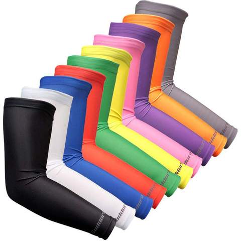 NEW Basketball Single Compression Sports Arm Sleeve Baseball Football Softball