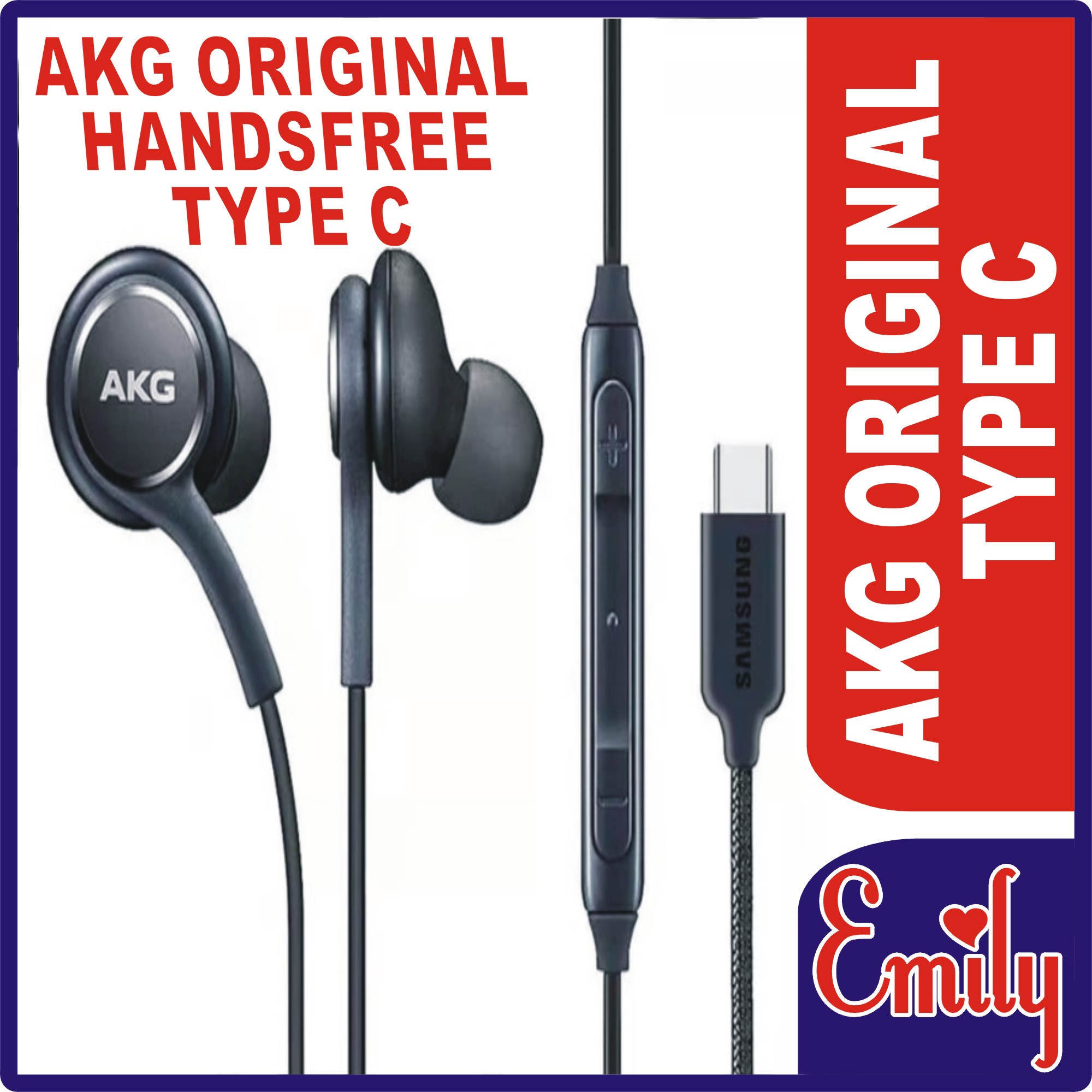 Imported High quality Original Hands Free AKG Official AKG Special wire handsfree earbuds Original Hands Free Akg Official For S7, S7 Plus, S8, S8 Plus, S9 S10 and other Latest models and mobiles 3.5MM AND TYPE C BOTH AVAILABLE