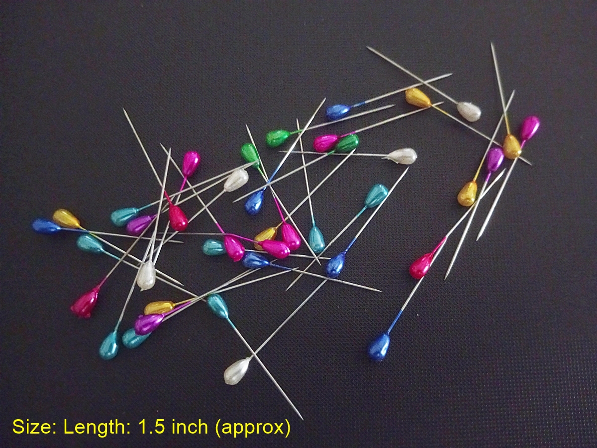 80 Pieces -Scarf Pins  Pear Shaped Clothing Dress Pin for Kids & Women