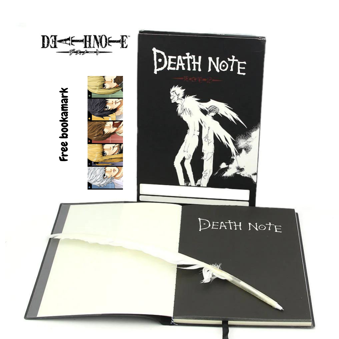 Death Note Notebook with feather pen and bookmark | Daraz.pk