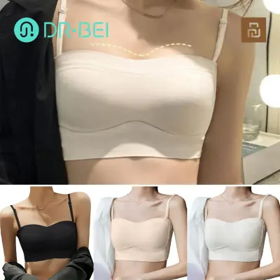 Women's Strapless Bra with Detachable Invisible Strap Bralette Push Up Bras  