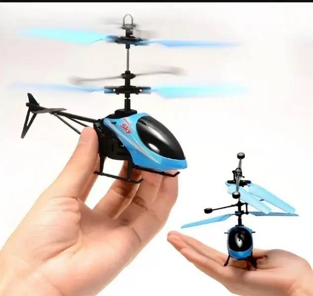 Hand Sensor Flying Helicopter Toy with USB Charging - IR Control Kids Mini Aircraft with LED Lights - Indoor Flying Toys for Boys Girls - No Remote Control Helicopter - Age 8+ Beginner Friendly Gift