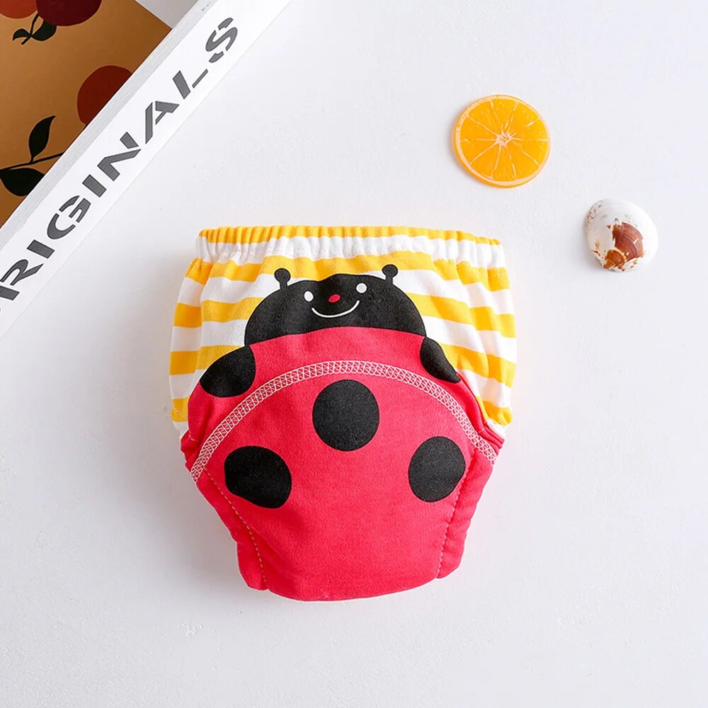 1pcs Baby Reusable Diapers 6 Layer Waterproof Reusable Cotton Diapers Breathable Training Shorts Underwear Cloth Pants Nappy cloth diaper
