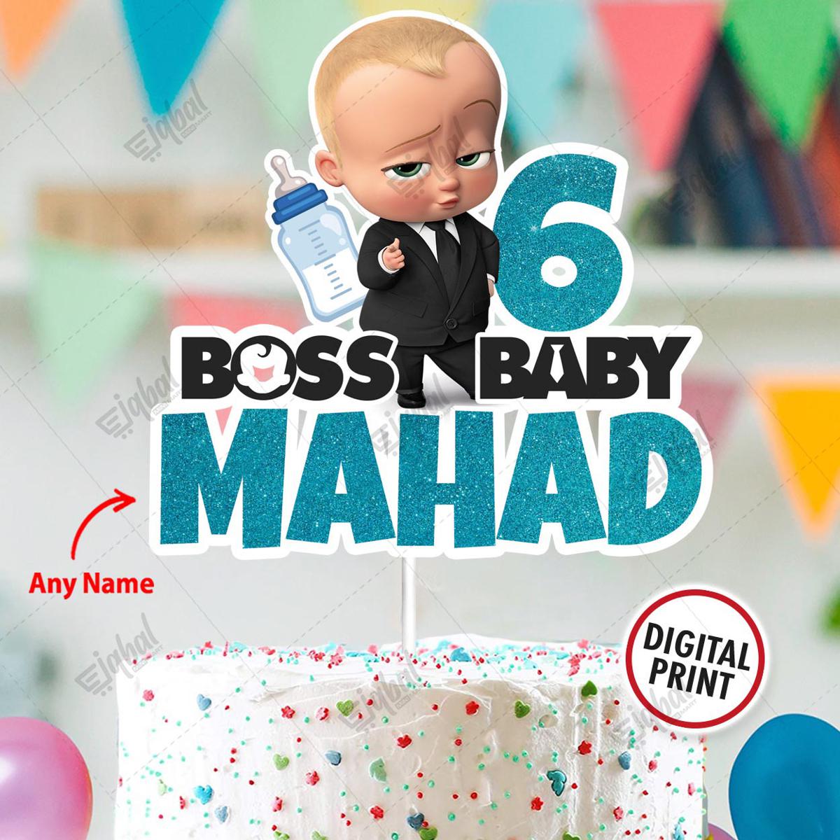 Baby In charge Birthday Cake Topper Party Decoration, Custom Boss Baby – DN  Decorlance By: DarNil Dynasty LLC