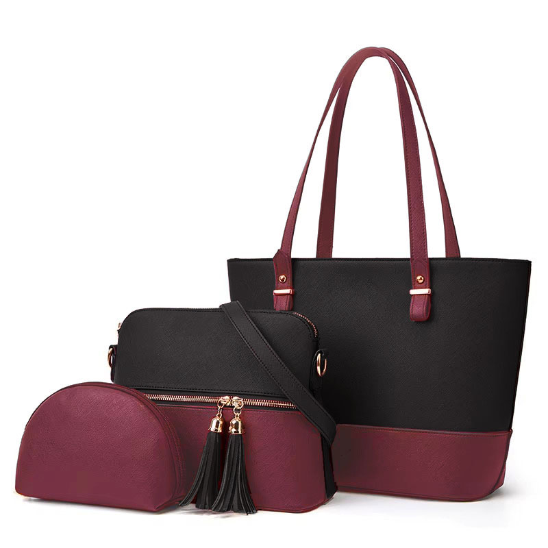 Handbags Set 3 Piece New Large Capacity Handbags For Womens For Girl Ladies College Bags Cross Body