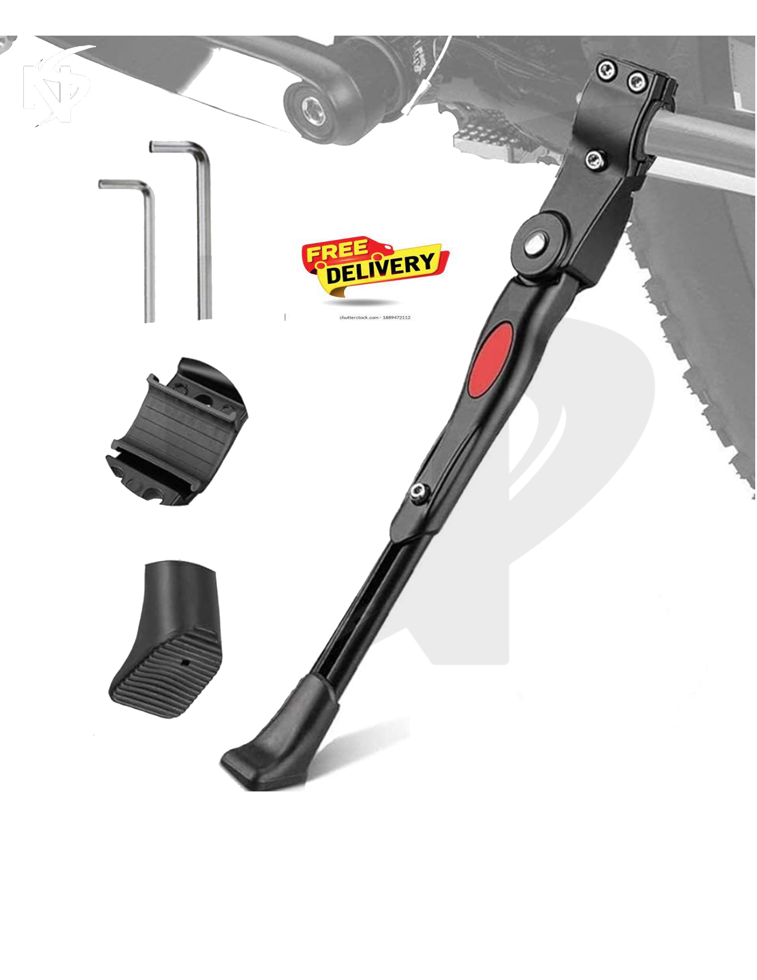 Univercal Bicycle Cycle Kick Stand Side Stand Adjustable for All Cycles - Rear axle mounting KickStand For All type of Bicycle |  Durable and Versatile Side Stand for All Types of Bicycles, Fits Any Bike Model"
