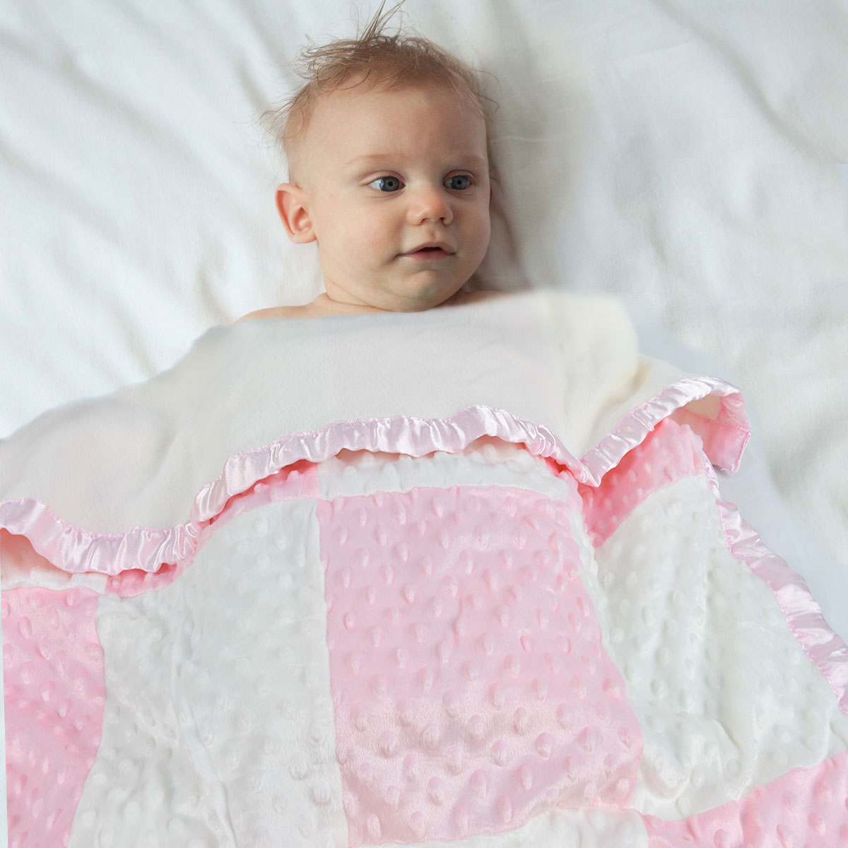 soft white baby blanket