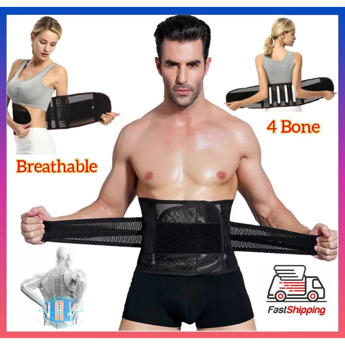 Men Waist Trainer Workout Belt Fitness Fat Burner Trimmer Band
