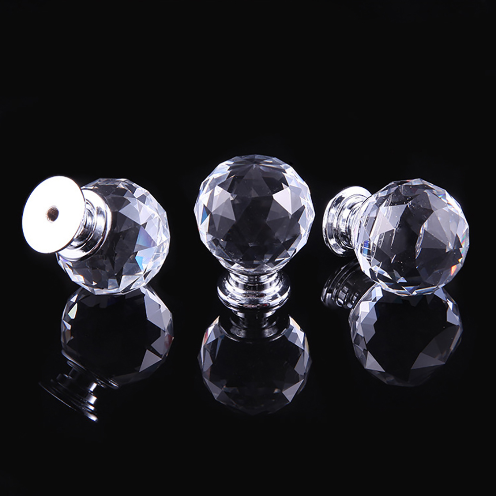 Ravinte 30 Pack Brushed Nickel Round Cabinet Knobs Solid Dresser Knobs