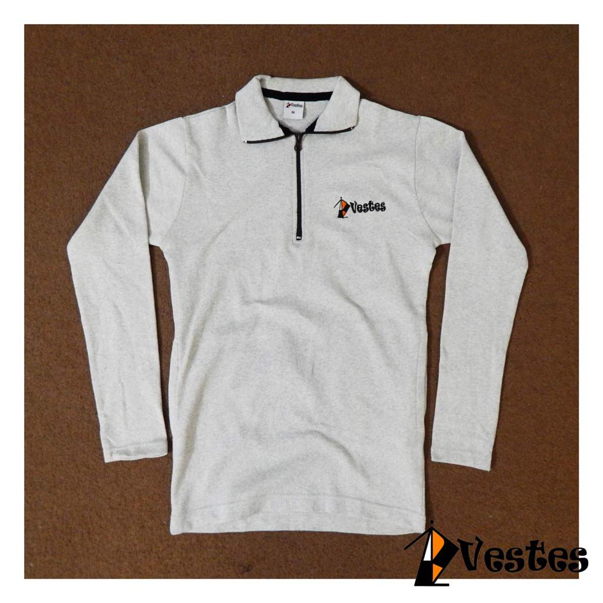 Front Mock Neck Half Zipper For Men