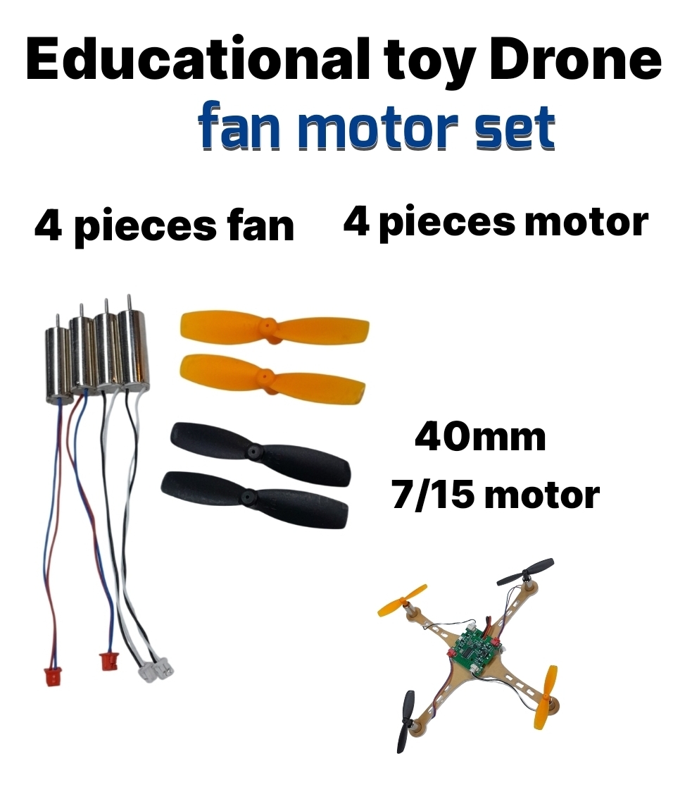 Remote control toy jet and drone fan motor set