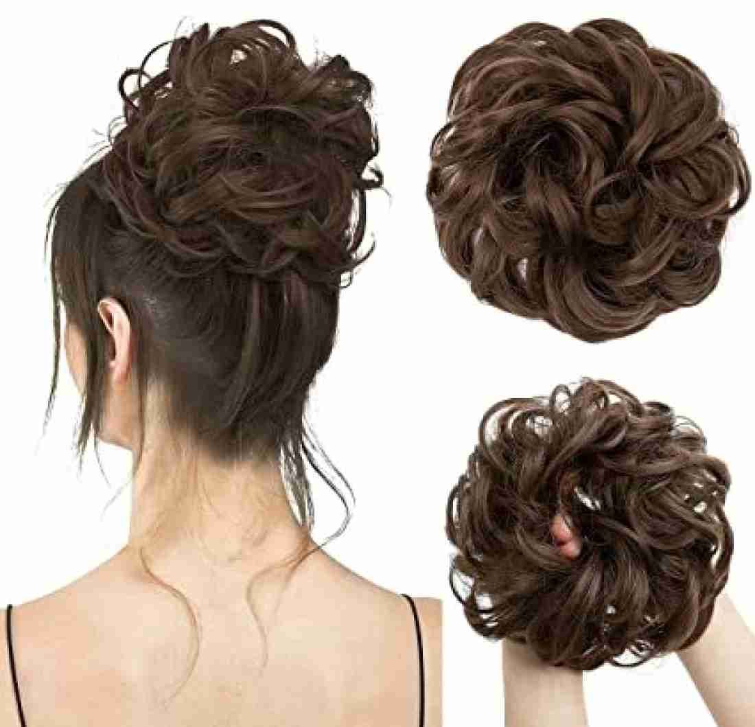 Messy Hair Jura Extension, Hair Jura Poni/ Hair jura Bun for Hair Styling bridal and party woman and girls