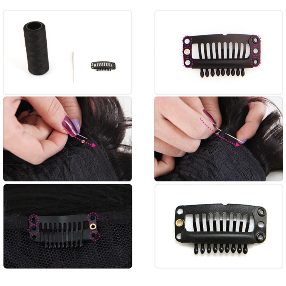 6 PCS Hair Fixing clips for WIGS or HAIR Extensions Specially Designed for Men/Women Units