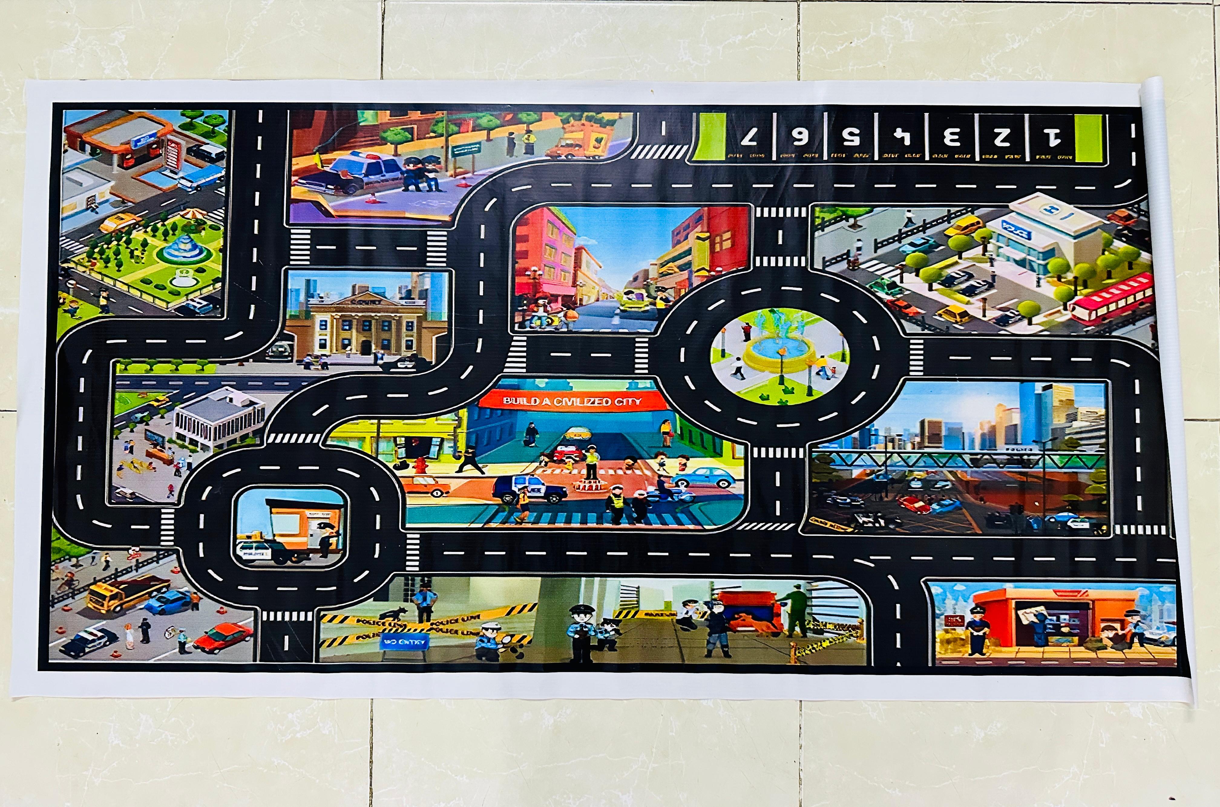 kids Play Mat Child Activity Car Toy Learning