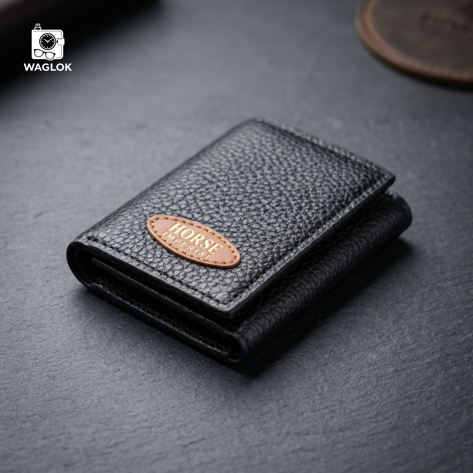 Horse Trifold Short Wallet for Men & Women | 10 Card Slots | Zipper Cash Pocket | Compact Everyday Wallet