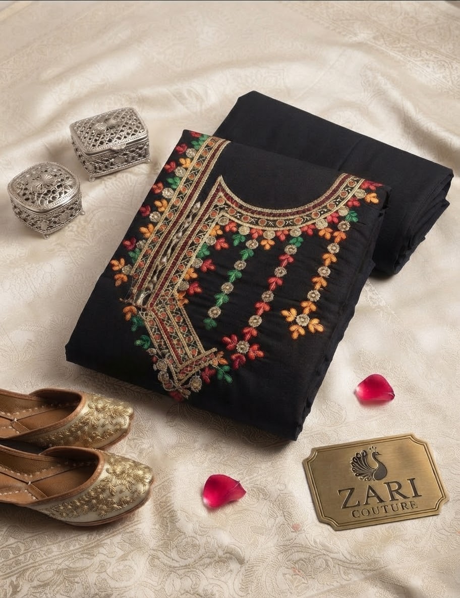 Embroidered 2-Piece Collection – Panel Embroidered Shirt & Paincha Embroidered Trouser
