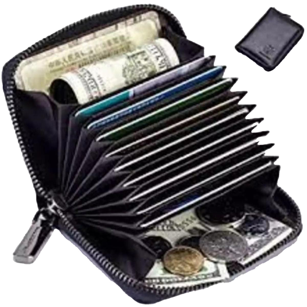 Zip card wallet Genuine Leather Minimalist Men's Purse Long Wallet For Men Bi Fold Simple Wallet Clasp Card Holder Wallet Small Wallet for Men and Boys - Slim and Smart Wallet Small Wallet for Men and Boys - Slim and Smart Wallet