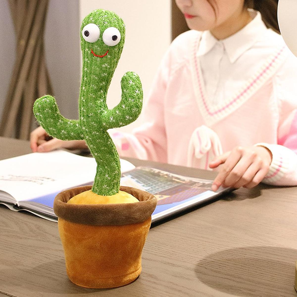 Dancing Cactus Plush Toy Electronic Shake Dancing Toy with the Song Plush Cute Dancing Cactus Early Toy for Children