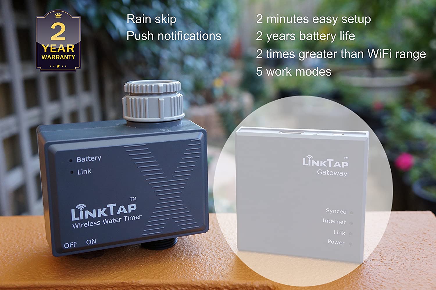 Fault Detection Irrigation System LinkTap G2S Smart Water Timer ...