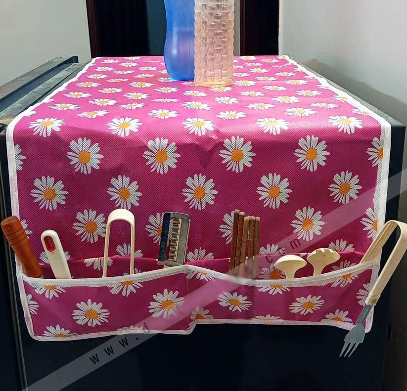 Waterproof Fridge Cover Anti-dust PEVA Refrigerator Cover Cloth Washing Machine Dustproof Cloth With Storage Bag Home Tool