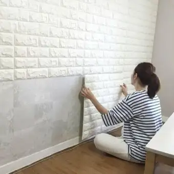 3d Brick Stone Wall Sticker Self Adhesive Foam Wallpaper Panels Room Decal 70 77cm
