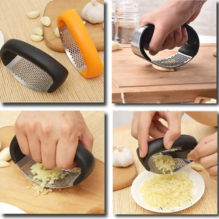 Kitchen Garlic Press Garlic Crusher Tool Slicer Mincer Chopper Kitchen  Gadget