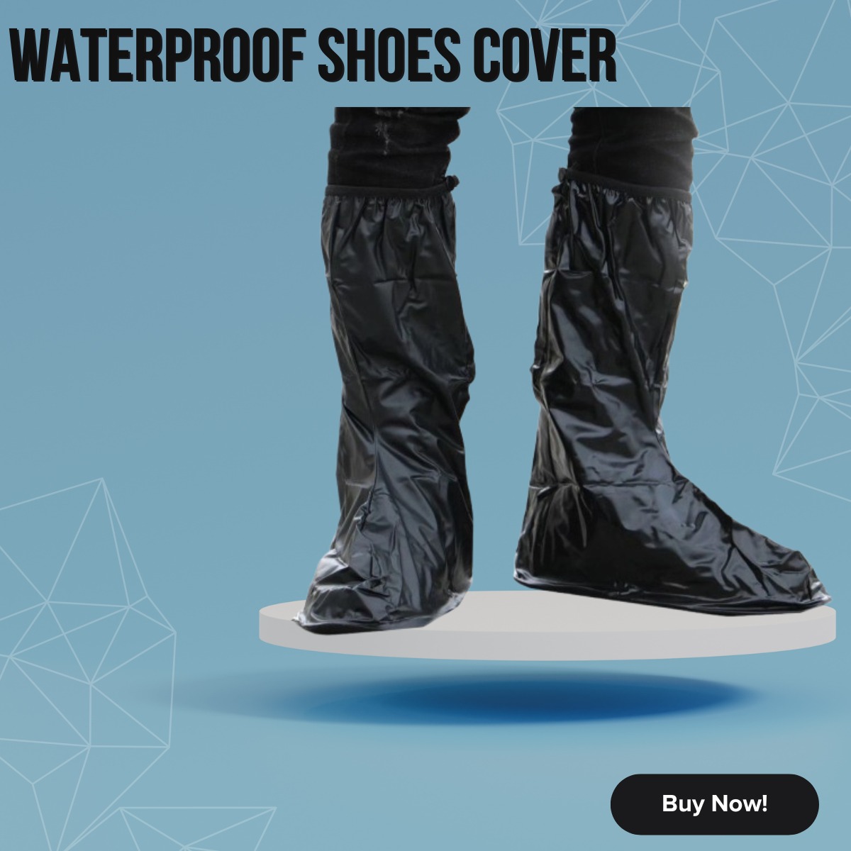 Waterproof Shoe Covers for Men & Women – Anti-Slip, Rainproof, Foldable Silicone Boot Protectors for Outdoor, Travel, Hiking & Bike Riding – Easy to Clean, Unisex Design, Portable Shoe Protection from Mud, Dust & Water