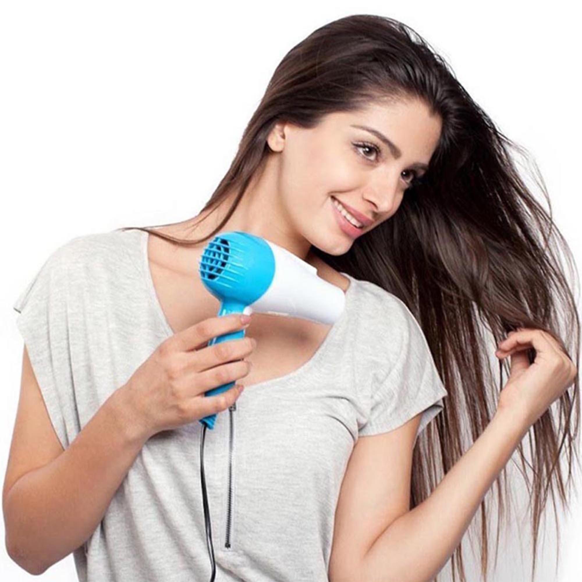 1000W - Heavy Duty Electric Foldable Hair Dryer - Pink