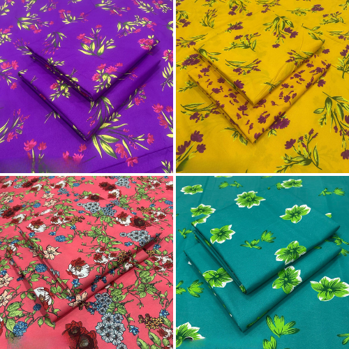 2Pcs Unstitched Outfit Featuring Digital Print Shirt & Trouser, Floral Elegance Summer Edition 2025, Micro Polo Cotton, Stunning Colors and Guaranteed Quality, Refresh Your Wardrobe with This Chic Suit Set!