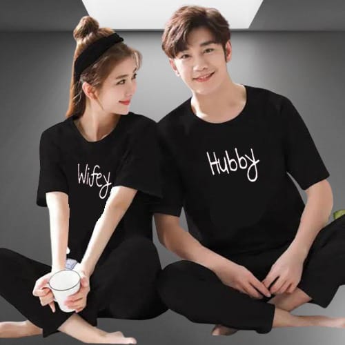 New Summer Collection Printed Couple Night Dress Night Wear Premium Quality Couple Nightwear – Stylish, Comfortable, and Soft Sleepwear Pajamas, Night Suits & Loungewear for All Seasons