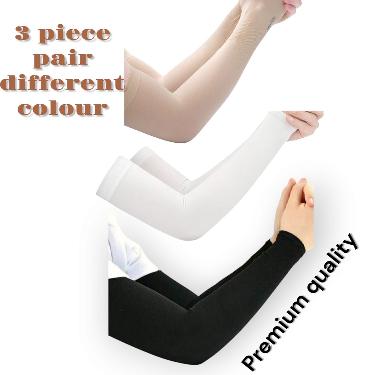 1 Pairs Arm Guard Sleeve with Thumb Hole Protective Sleeve Holders Sun UV Protection Long Arm Cover For Running Fishing Cycling