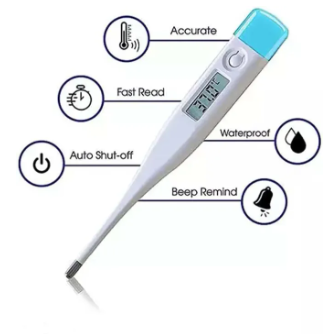 Advanced Digital Thermometer for Adults Digital Oral Thermometer for Fever Medical Thermometer, Highly Accurate and Fast, Easy to Use, Fast Reading. Detect Fever Quickly - Oral Armpit and Rectal Thermometer for Babies Children and Adults
