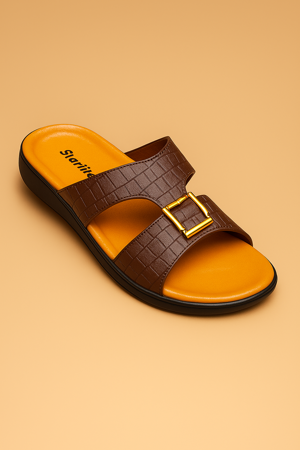 Men’s PVC Comfort Slides – Lightweight Thick Sole Arab Style Sandals | Anti-Slip Soft Slippers for Summer Casual Wear