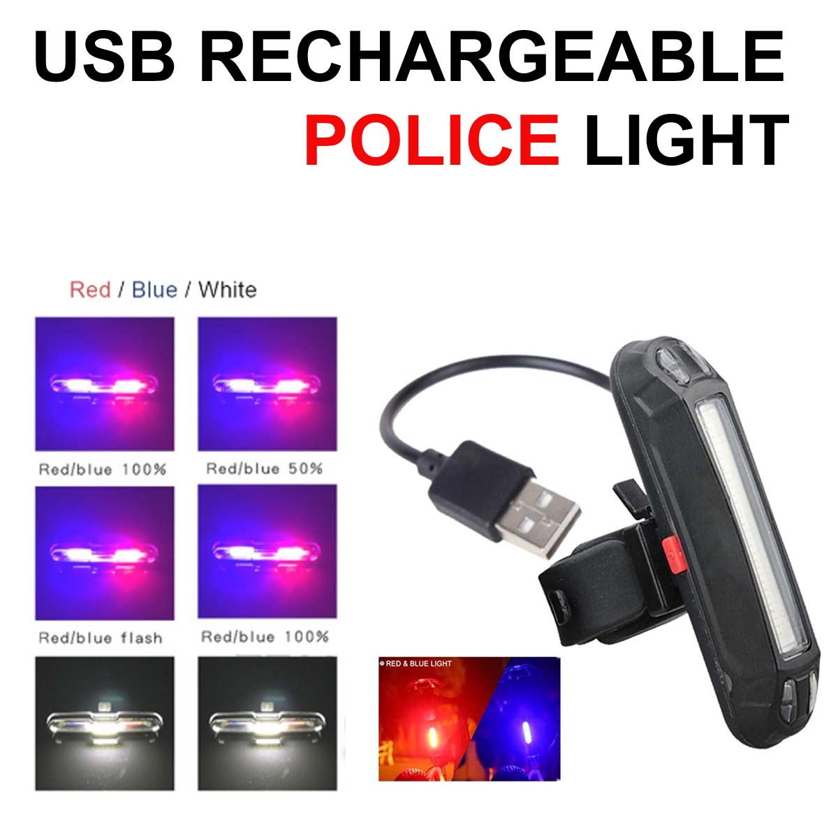 Outtobe Bicycle light Taillight LED bicycle parts Brake Bike Light Rear USB Rechargeable Turn Signals Lamp Cycling Helmet Light Lamp Waterproof Cycling Taillight Bike Light For Bicycle MTB Road Accessories