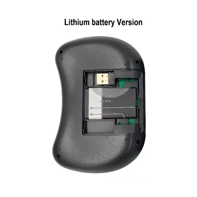 RGB Mini Wireless Keyboard  2.4GHz Air Touchpad Mouse, Compatible With Android TV Box, Smart TV, PC Black