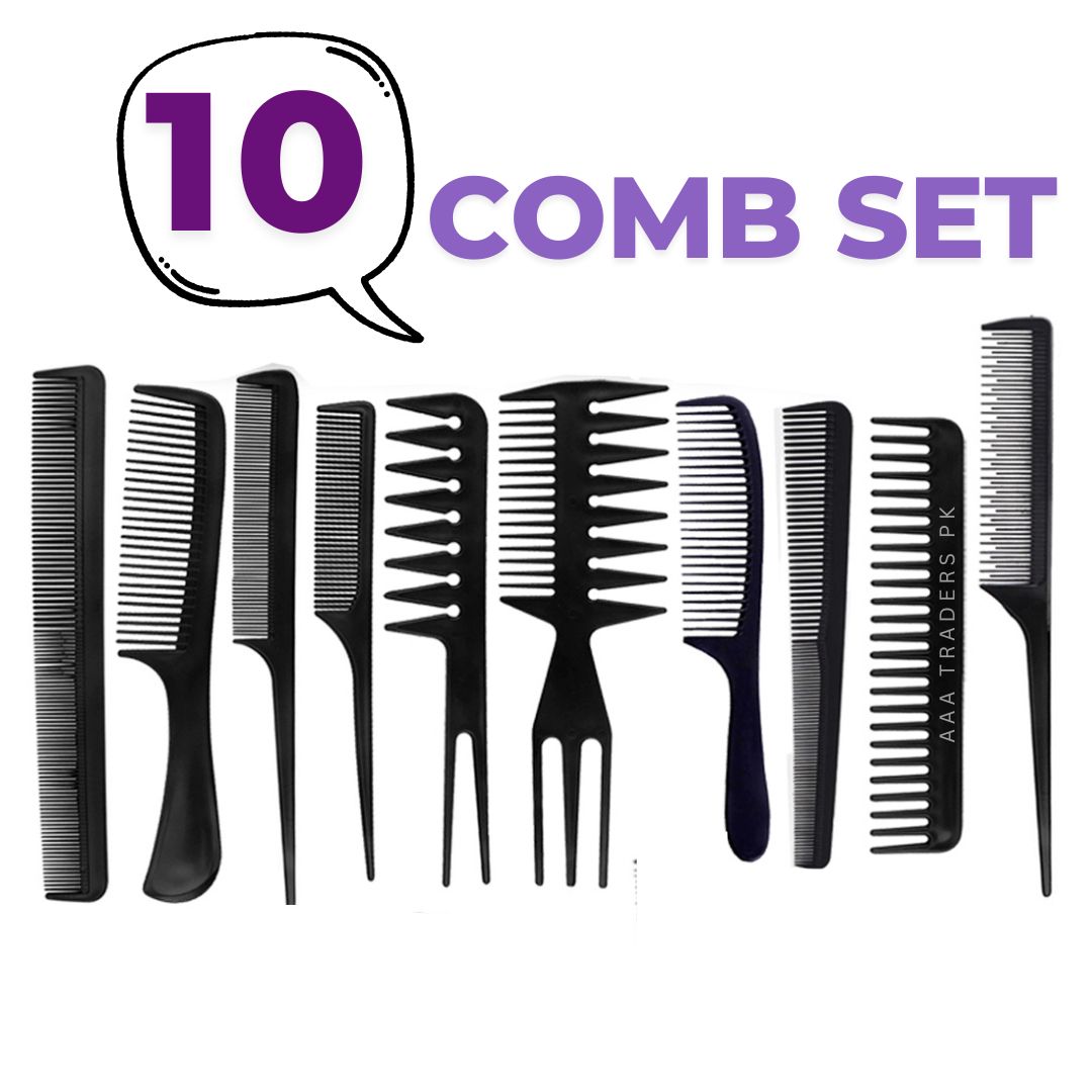 16/6Pcs Hair Style Braider Tool Set & Professional Salon Hair Comb Set Hairdressing Combs Set- Fashion Hair Accessories