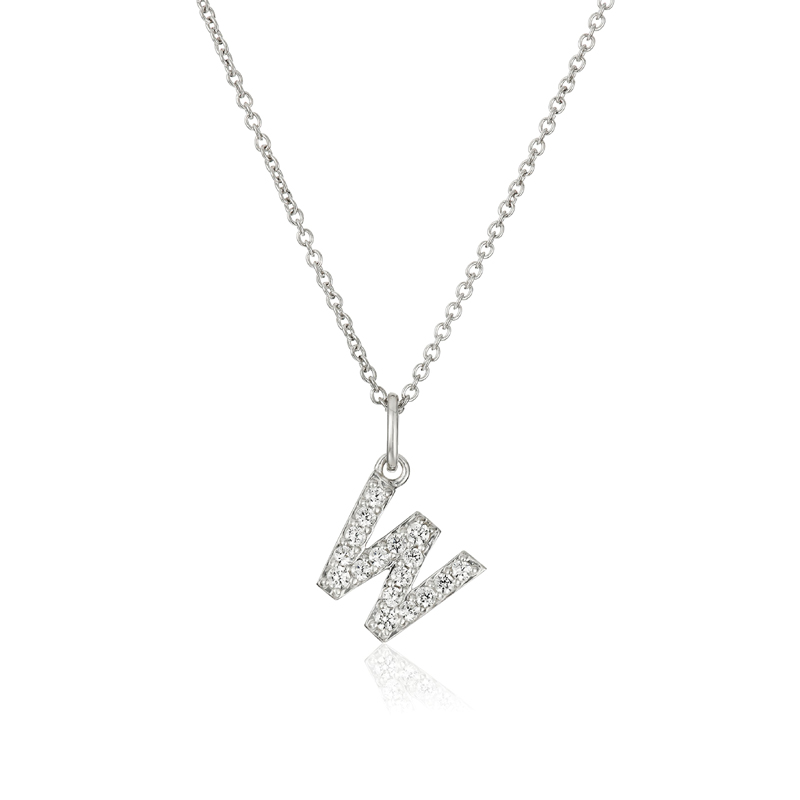 Silver Stainless Steel Alphabet Necklace/Locket/Pendants for Girls & Women with Chain - A to Z Your Name Alphabets