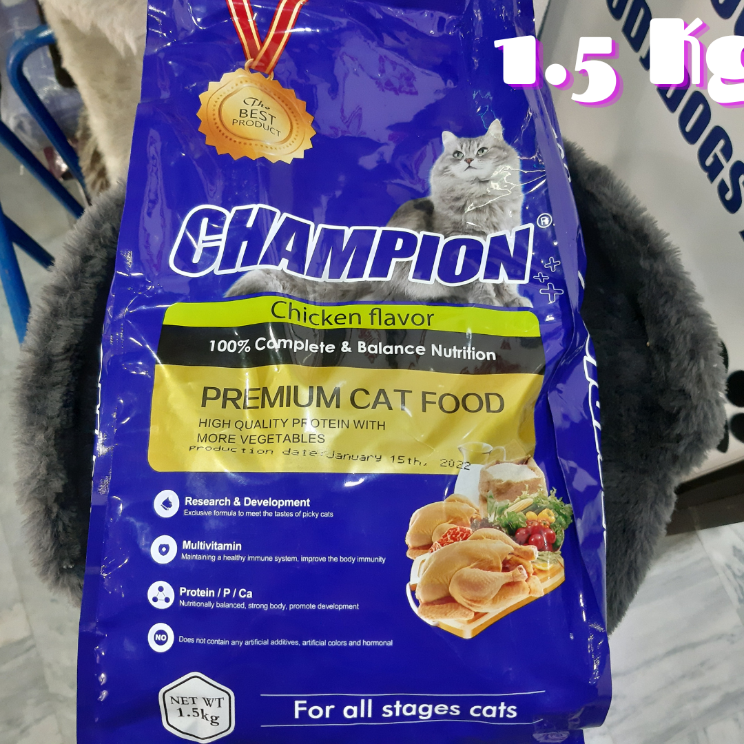 Champion store cat food