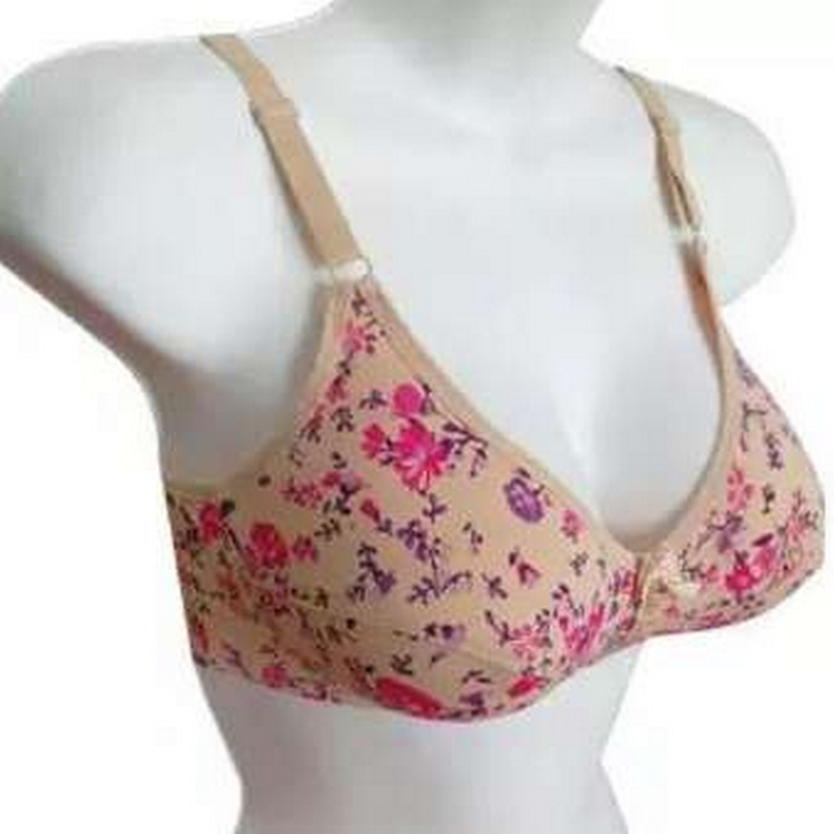Floral Printed Comfortable Non Padded Bra For Women,Bras For