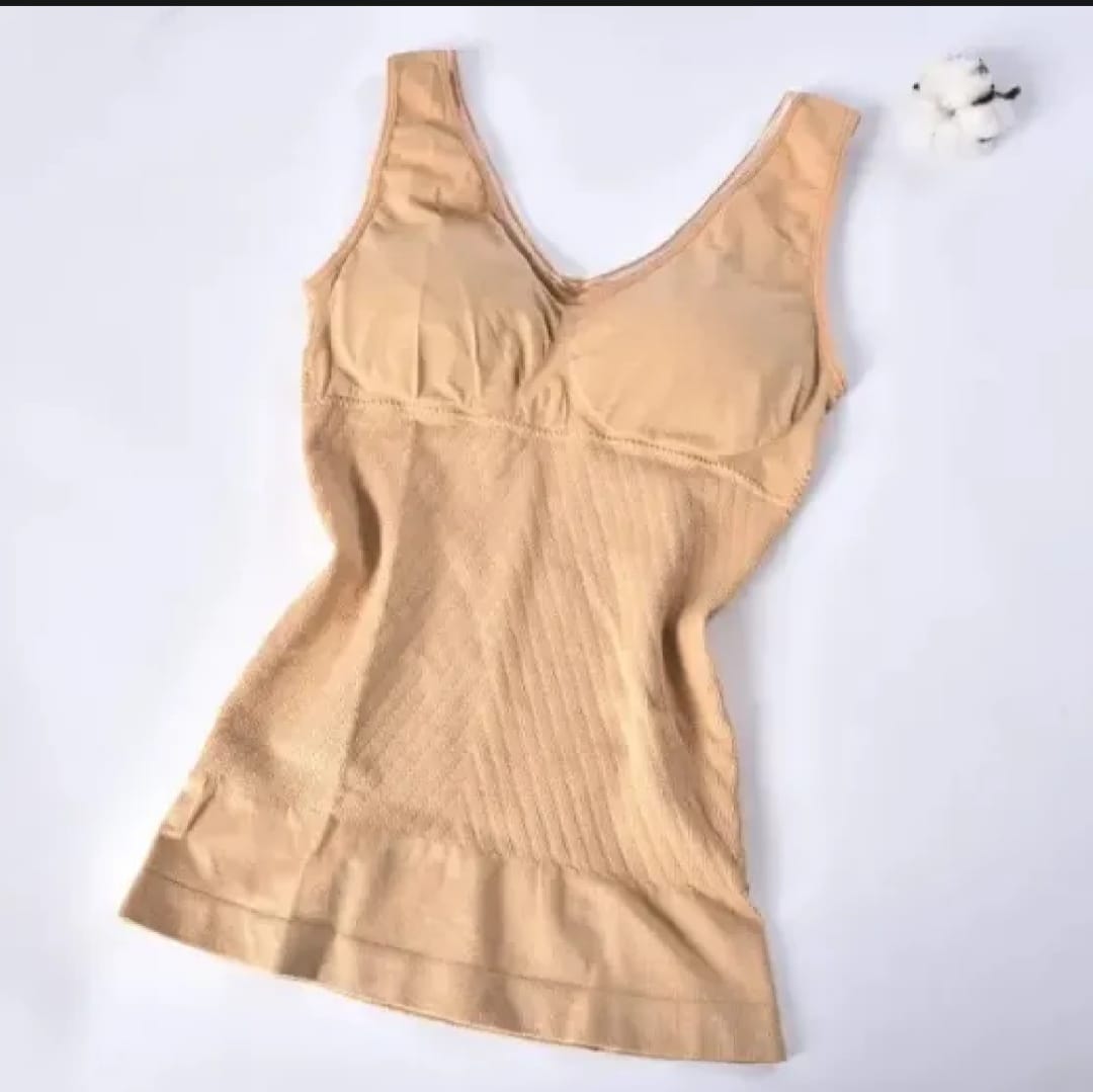 Women Seamless Slimming Shapewear Camisole | Tummy Control Body Shaper Tank Top | Waist Compression Vest for Everyday Wear