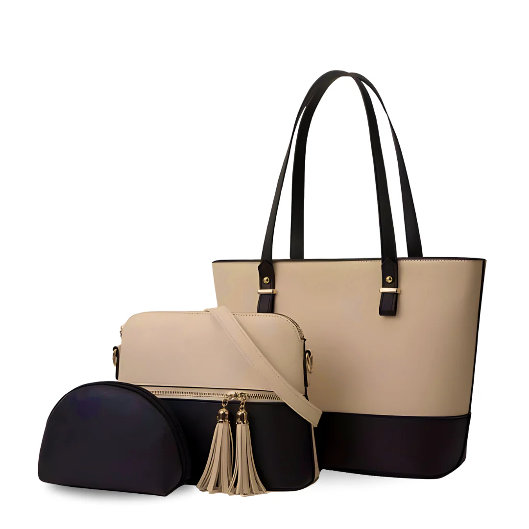 Grace Bag- Beige and Black ,Ladies Handbags, Women Bags, Crossbody Bag for Woman, Travel Bags, Tote Bags, Crossbody Fashion Bags, and Shoulder Handbags For Girls ,Stylish Gift Bags for girls