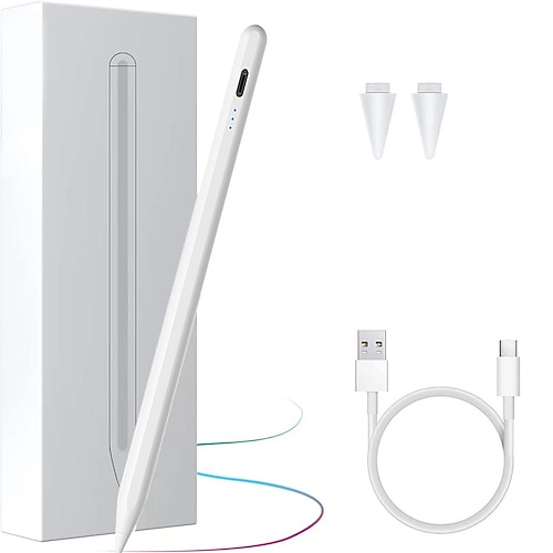 Smart Stylus Pen for Tablet, Universal Digital Pencil for iOS, Android & Windows Devices, Palm Rejection & Tilt Support, Touchscreen Writing & Drawing Pen
